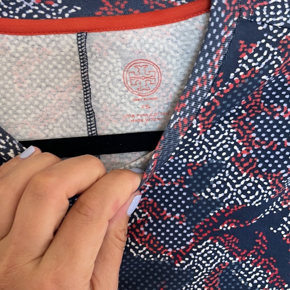 Tory Burch Navy Dahlia Dress drop waist XS - Picture 4 of 6